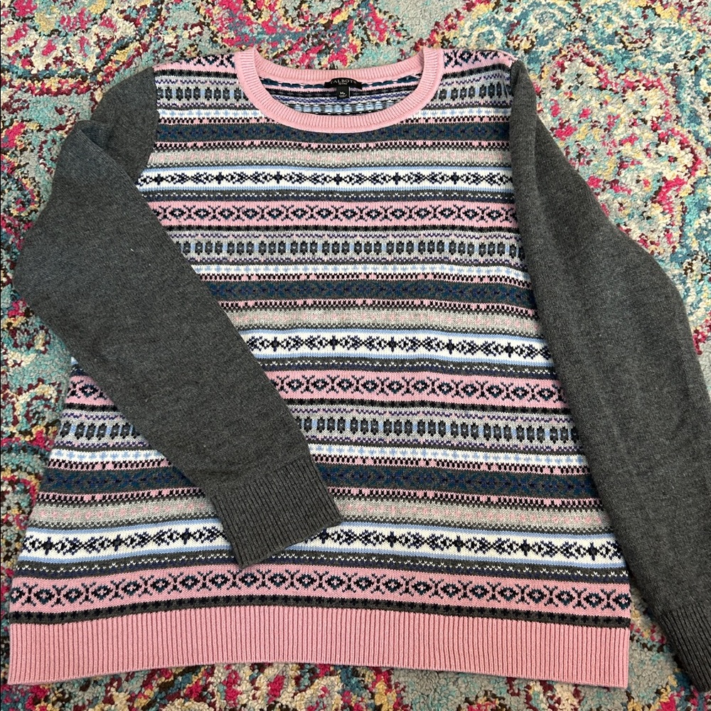 Talbots fair isle‎ sweater